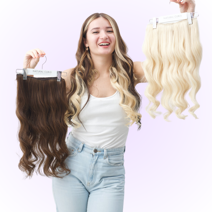 2 Pieces Clip-In Extensions-Wavy