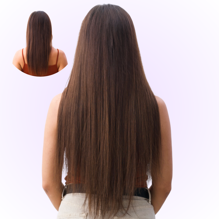 2 Pieces Clip-In Extensions-Straight